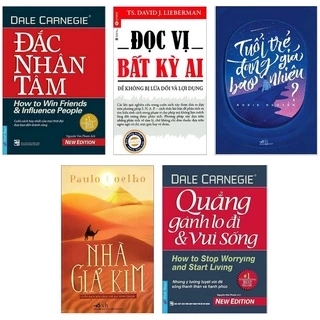 Sách - Combo đắc nhân tâm, bí mật may mắn người nam châm, mình nói gì khi nói hạnh phúc, quẳng gánh lo đi(lẻ tuỳ chọn)