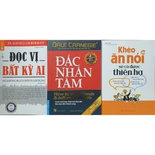 Sách - Combo ba cuốn: Đắc nhân tâm+ Đọc vị bất kì ai+ Khéo ăn nói sẽ có được thiên hạ.