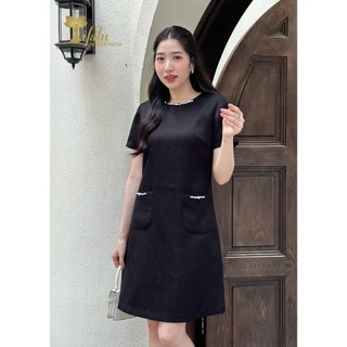 Đầm suông, Đầm váy đen bigsize TIFALU - ZOL320BLK