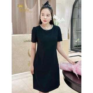 Đầm thiết kế cao cấp Zol by TIFALU dáng suông A màu đen sang trọng - ZOL314BLK