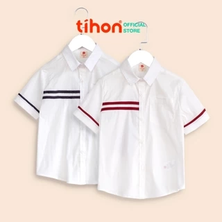 Áo sơ mi cho bé trai TIHON cao cấp phong cách Hàn Quốc chất liệu thoáng mát ASM0750663
