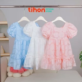 Váy công chúa dáng xòe TIHON cao cấp chất liệu tơ xốp hoa mềm mịn VT0750649