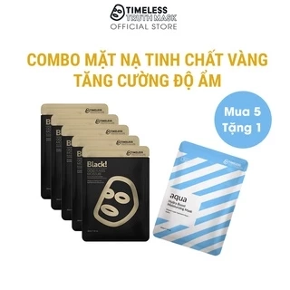 5 Mặt Nạ Tăng Cường Độ Ẩm Tinh Chất Vàng Tặng Ngay 1 Mặt Nạ Sợi Tơ Siêu Nhẹ Timeless Truth Mask