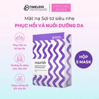 Mặt nạ sợi tơ siêu nhẹ phục hồi và nuôi dưỡng da Squalane Timeless Truth Mask (Hộp 5 miếng x 30ml))