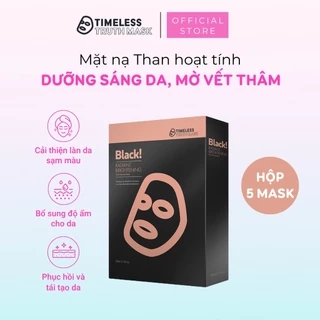 Mặt nạ than hoạt tính dưỡng trắng, ngừa sạm da Timeless Truth Mask - Black Radiant (30ml/miếng)