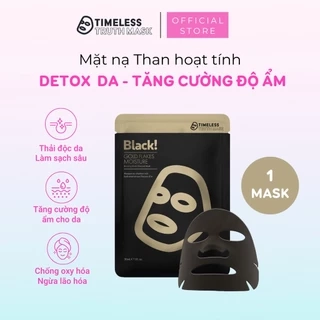 Mặt nạ vàng 24K than hoạt tính dưỡng ẩm, giúp da mềm mại và sáng mịn Timeless Truth Mask - Gold Flackes (30ml/miếng)