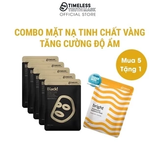 Mua 5 Mặt Nạ Timeless Truth Mask Tinh Chất Vàng Tặng Cường Độ Ẩm Tặng1 Mặt Nạ Sợi Tơ Siêu Nhẹ Sáng Da (30ml x 6miếng)