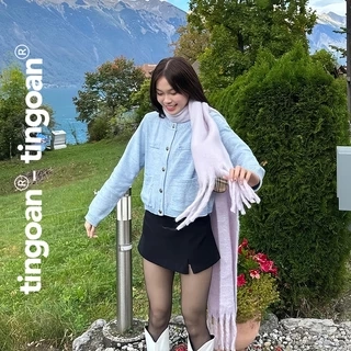 TINGOAN® - Áo len xù cardigan 4 túi xanh JENNIFER CARDIGAN VER 2/LB phiên bản mới nhất tháng 2.2025