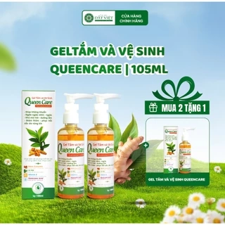 Dung dịch vệ sinh phụ nữ gel nano nghệ tươi Queen Care dung tích 105ml - Giảm nấm ngứa, mùi hôi
