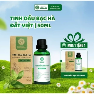 Tinh dầu bạc hà nguyên chất Đất Việt dung tích 10ml, 30ml & 50ml, dùng xông phòng