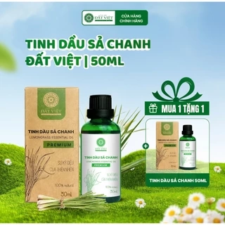 Tinh dầu sả chanh thơm phòng Đất Việt dung tích 30ml & 50ml - Xông hương, đuổi muỗi