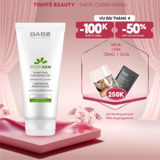 Gel rửa mặt BABE cho da dầu mụn Stop Akn Purifying Cleansing gel 100ml-200ml