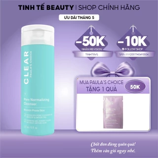 Sữa rửa mặt dành cho da mụn và se khít lỗ chân lông Paula s Choice Clear Pore Normalizing Cleanser 30/177ml