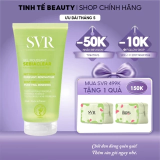 Sữa rửa mặt SVR dành cho da hỗn hợp, da dầu mụn SVR Sebiaclear Gel Moussant 55ml (mẫu mới)