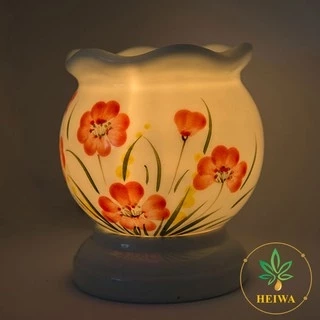 Đèn xông tinh dầu gốm sứ thấu quang thương hiệu HEIWA nhiều Size giúp xông phòng khử mùi cực tốt.