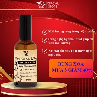 Nước Hoa Vải & Body The Lotus Airline Luxury TAMAS chai 10ml, 50ml