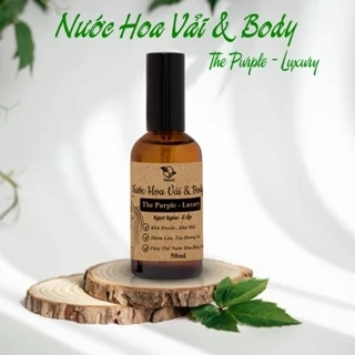 Nước Hoa Vải Xịt Thơm Quần Áo The Purple Luxury TAMAS chai 10ml, 50ml, Hương Thơm Ngọt Ngào, E Ấp, Lưu Hương Lâu