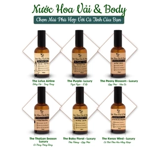 Nước Hoa Xịt Thơm Quần Áo & Body TAMAS chai 10ml,50ml - Tự Chọn Mùi Theo Cá Tính Của Bạn