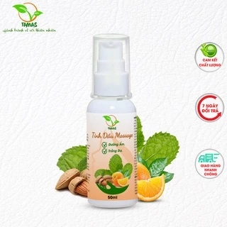 Tinh dầu massage chai 50ml TAMAS, giúp dưỡng ẩm, trắng da, tăng sự đàn hồi cho da, an toàn tuyệt đối,...