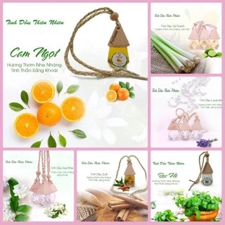 Tinh dầu thơm phòng dạng dây treo hương sả chanh, quế, nhài, lavender, cam ngọt,.. khử mùi, thư giãn