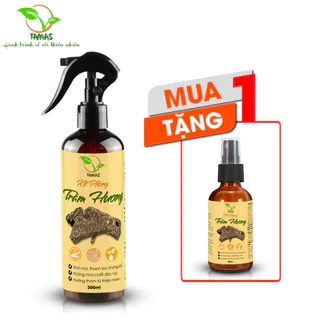 Xịt Phòng Thơm Lâu Trầm Hương TAMAS Chai 100-300ml, Khử Mùi, Thơm Dai, Quyến Rũ Như Hương Thơm Nước Hoa