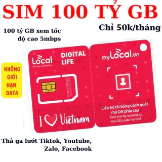 [1 TỶ GB] SIM 4G Mobifone Không giới hạn dung lượng gói A89 4gb/ ngày 1000p gọi