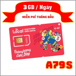 Sim 4G Mobifone A79S LOCAL 3GB/ ngày - 90GB/ tháng. SIÊU DATA Gọi Sẵn 1 Tháng. ĐKCC