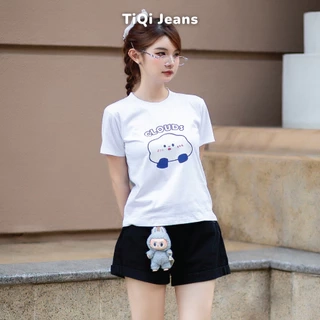 Áo thun babytee chất cotton 2 chiều TiQi Jeans in họa tiết Clouds AB-03