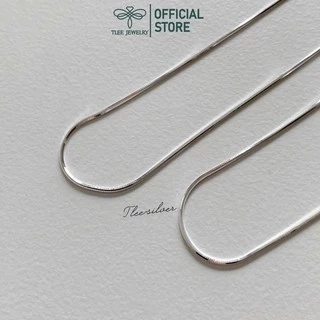 Dây chuyền bạc TLEE mì thuôn trendy đeo sáng cổ TLEE JEWELRY D0172