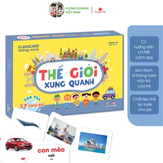 Flashcard - Bộ 200 thẻ học thông minh song ngữ Glenn Doman Thế Giới Xung Quanh