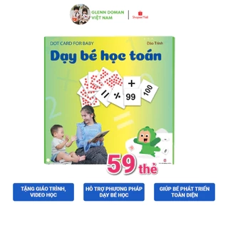 Flashcard Dạy Trẻ Học Toán Glenn Doman- Bộ 59 Thẻ Học Thông Minh Phát Triển Tư Duy Logic Cho Trẻ Từ 0-6 Tuổi