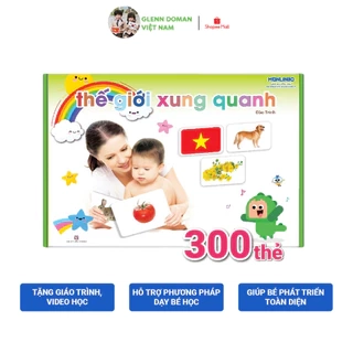 Flashcard Dạy Trẻ Thế Giới Xung Quanh Chuẩn Glenn Doman - Bộ 300 Thẻ Học Thông Minh Cho Bé