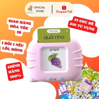 Máy Đọc Thẻ Chính Hãng Flashcard Anh-Việt 3 Chế Độ Đọc: Song Ngữ Anh-Việt, Tiếng Việt, Tiếng Anh Kèm Phát Nhạc