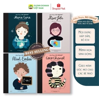 Sách Tương Tác Cho Bé - Bộ 4 Cuốn Danh Nhân Thế Giới - Mầm Non Nhỏ Bé, Ước Mơ Vĩ Đại