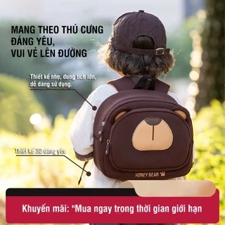 Balo trẻ em từ 2 đến 5 tuổi 1989KIDS Balo cho bé mầm non đi học chất liệu nhựa Eva chống thấm nước,siêu nhẹ,đáng yêu