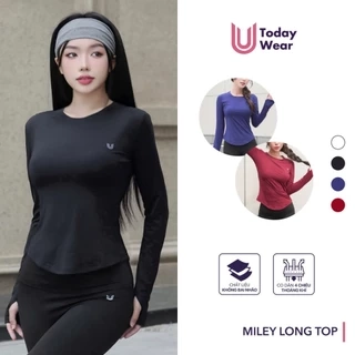 Áo thể thao nữ dài tay Miley Long Top Today U Wear chống nắng mềm mịn thoải mái tập gym yoga