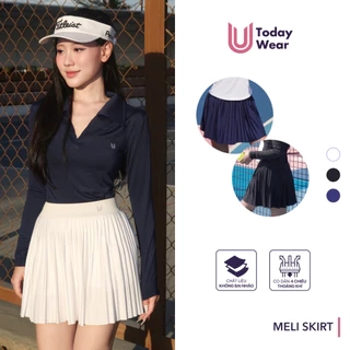Chân váy ngắn xếp ly thể thao Meli Skirt Today U Wear may sẵn quần bảo hộ thoải mái chơi tennis pickleball