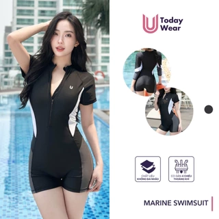 Đồ bơi nữ liền thân ngắn tay và dài tay thiết kế Marine Swimsuit chống nắng thoáng khí không thấm Today U Wear