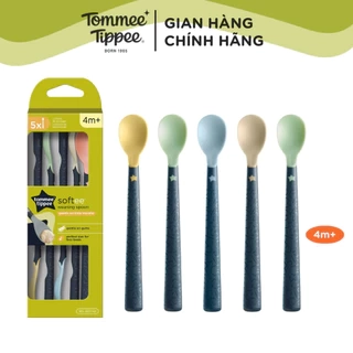 Thìa Ăn Dặm Tommee Tippee Softee, Cho Bé Từ 4 Tháng - Set 5 Thìa, Tách Lẻ (Giao Màu Ngẫu Nhiên)