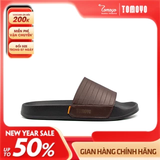 -Tomoyo Dép Quai Ngang Da Microfiber Siêu Nhẹ TMD310