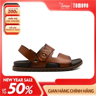 -Giày/Dép Sandal Nam Da Bò Nappa Đế có Rãnh Chống Trượt TMS30100