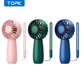 Quạt cầm tay mini TOPK K20 cổng sạc Usb bỏ túi tiện dụng với 3 tốc độ có thể điều chỉnh