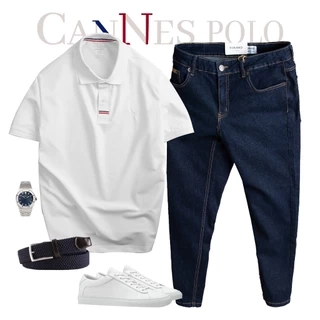 Áo polo nam TORANO CANNES POLO trơn logo ngực, Chống Nhăn, Thoáng Khí, Thiết Kế Trẻ Trung GSTP066