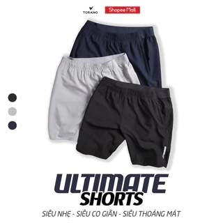Quần Short nam TORANO ULTIMATE SHORTS thể thao vải gió basic phối chun cạp, mềm, siêu nhẹ, co giãn tốt FSBW001