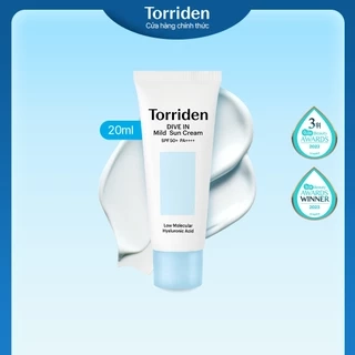[MINI] Kem chống nắng dịu nhẹ DIVE IN chứa Hyaluronic Acid với SPF 50+ PA++++, 20ml, Sun Cream