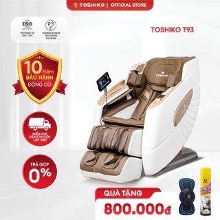 Ghế massage toàn thân Toshiko T93 chức năng dò tìm huyệt đạo thông minh công nghệ con lăn 4D cao cấp