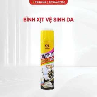Bình xịt vệ sinh da ghế massage Toshiko giúp làm sạch, sáng bóng da ghế