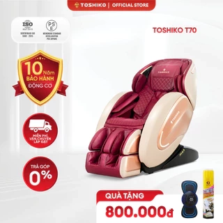 Ghế Massage Đa Năng Toshiko T70 điều khiển giọng nói, sở hữu con lăn 4D di chuyển tổ hợp 15 bài tập
