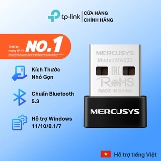 Bộ Chuyển Đổi Bluetooth USB Nano Mercusys MA530 Chuẩn Bluetooth 5.3 | USB nhỏ gọn, kết nối ổn định