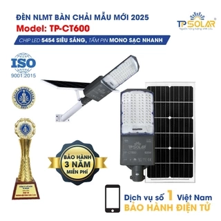 Đèn Bàn Chải TP SOLAR Năng Lượng Mặt Trời, Đèn Công Trình Vát 2 Mặt, Độ Sáng Cao Vỏ Nhôm - Bảo Hành 3 Năm Chính Hãng